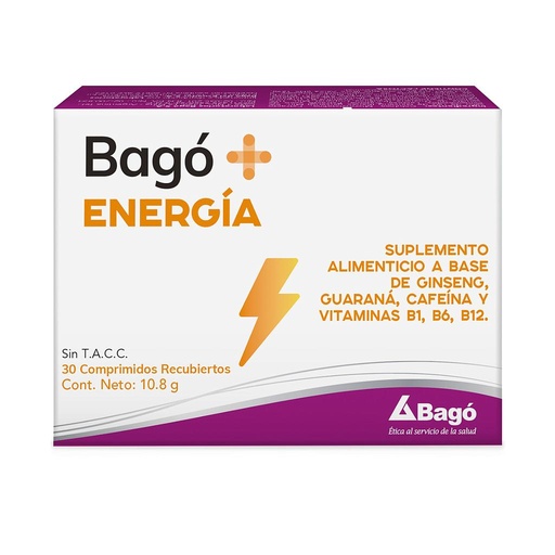 BAGÓ+ ENERGIA COMPRIMIDO RECUBIERTO 20.1GR