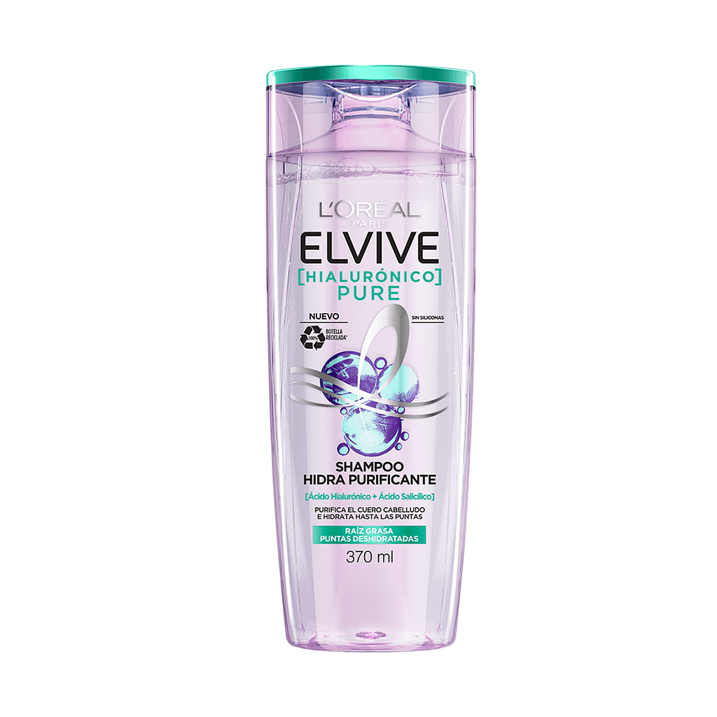 SHAMP ELVIVE PURE HIALURONICOx370ML