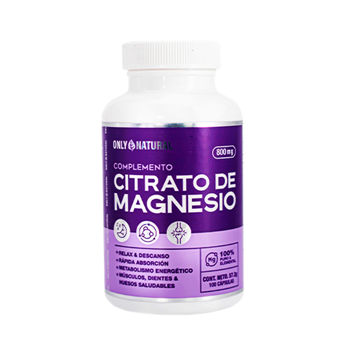CITRATO MAGNESIO ONLY NAT CAPx800MGx100