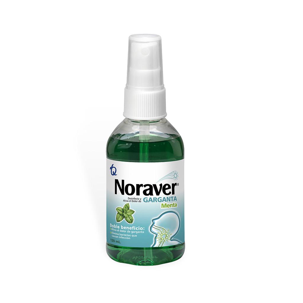 NORAVER MENTA SPRAY SOLUCION TOPICA BUCAL 1.4GR 120ML