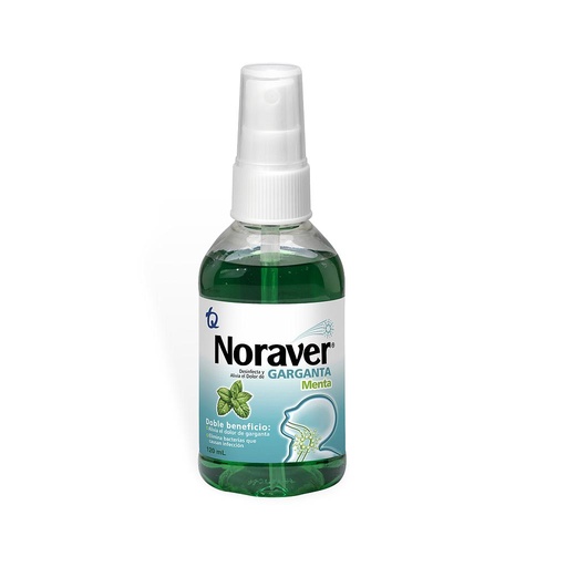 NORAVER MENTA SPRAY SOLUCION TOPICA BUCAL 1.4GR 120ML