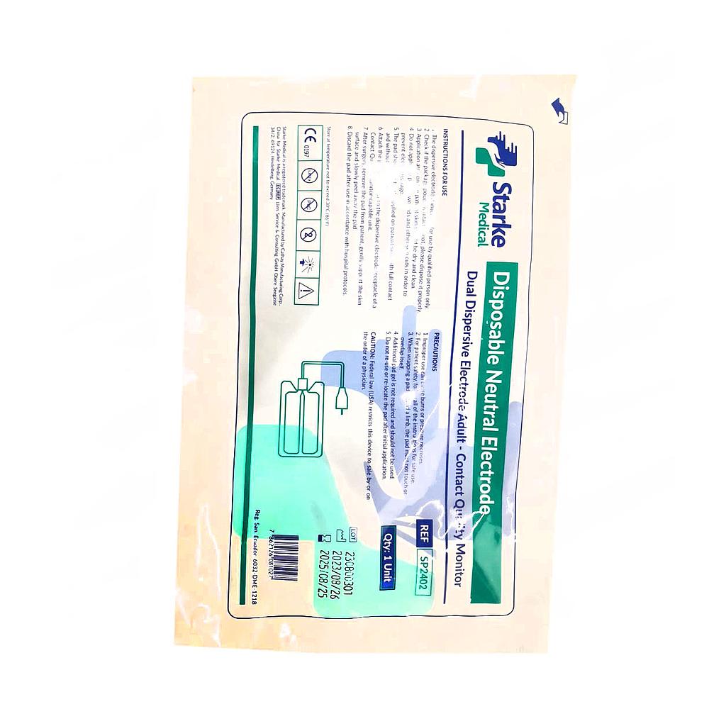 PLACA ELECTROBISTURI STARKE MEDICAL REF SP2402
