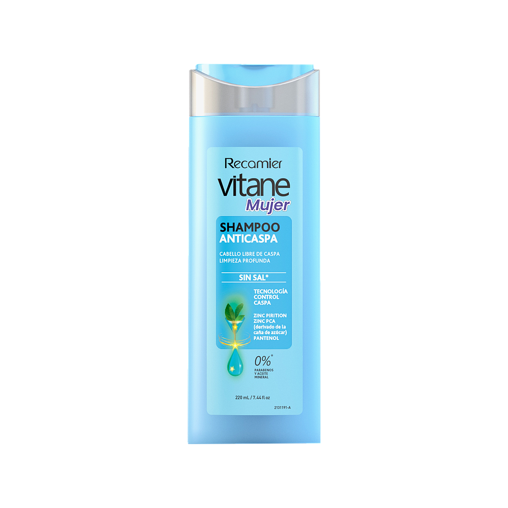 SHAMP VITANE ANTICASPA MUJERx220ML