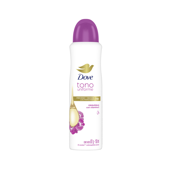 DESOD DOVE TONO UNIFORME ORQUIDEA AERx150ML