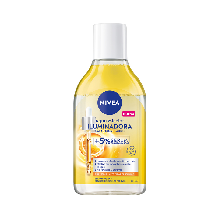 DESMAQ NIVEA AGUA MICELLAIR SKIN ILUMINx400ML