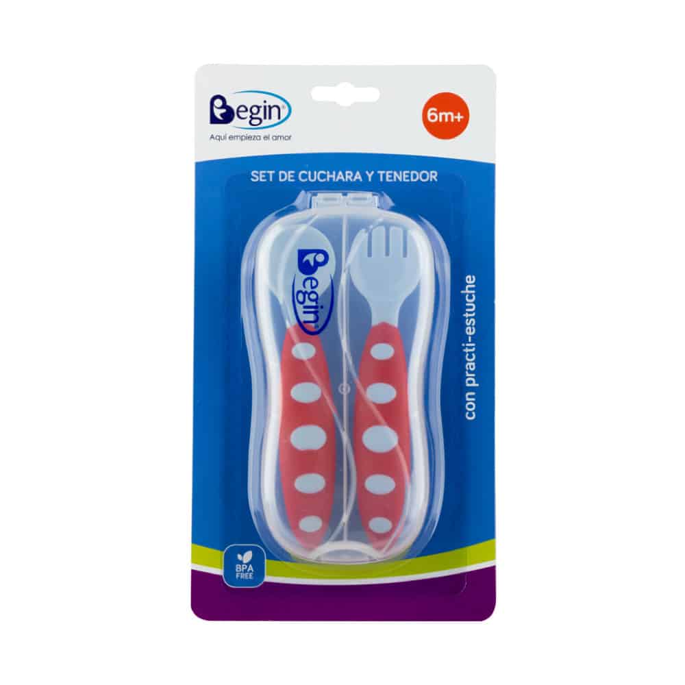 SET BEGIN CUCHARA-TENEDOR METALICO 6+M