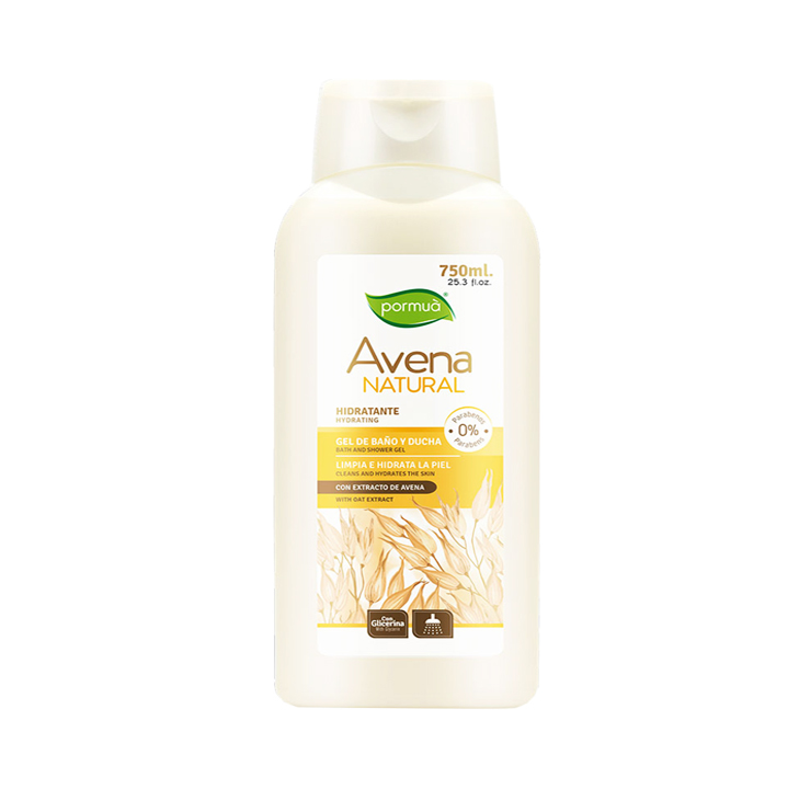 GEL BAÑO PORMUA AVENA NAT HIDRAx750ML