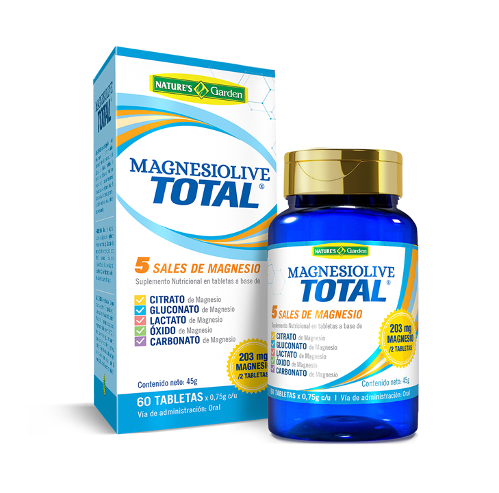 MAGNESIOLIVE TOTAL NATURES GARDEN TABx203MGx60