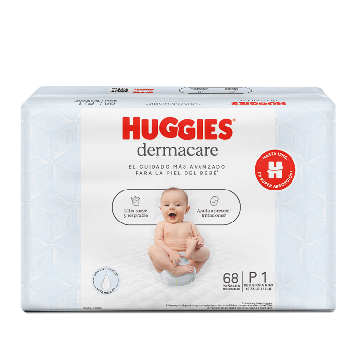 PAÑAL HUGGIES DERMACARE Px68