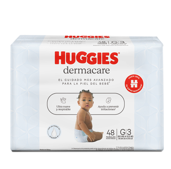 PAÑAL HUGGIES DERMACARE Gx48