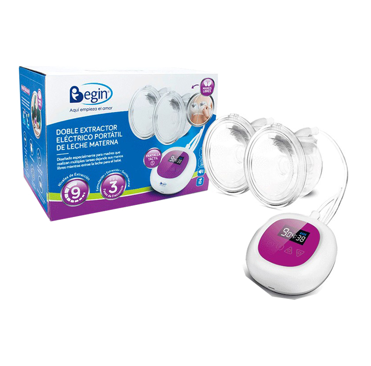 EXTRACTOR LECHE BEGIN ELEC-PORTATIL DOBLE EBP-S003FF