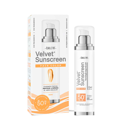 PROTECTOR SOLAR BASSA VELVET SUNSCREEN SPF50 COLOR 50ML 