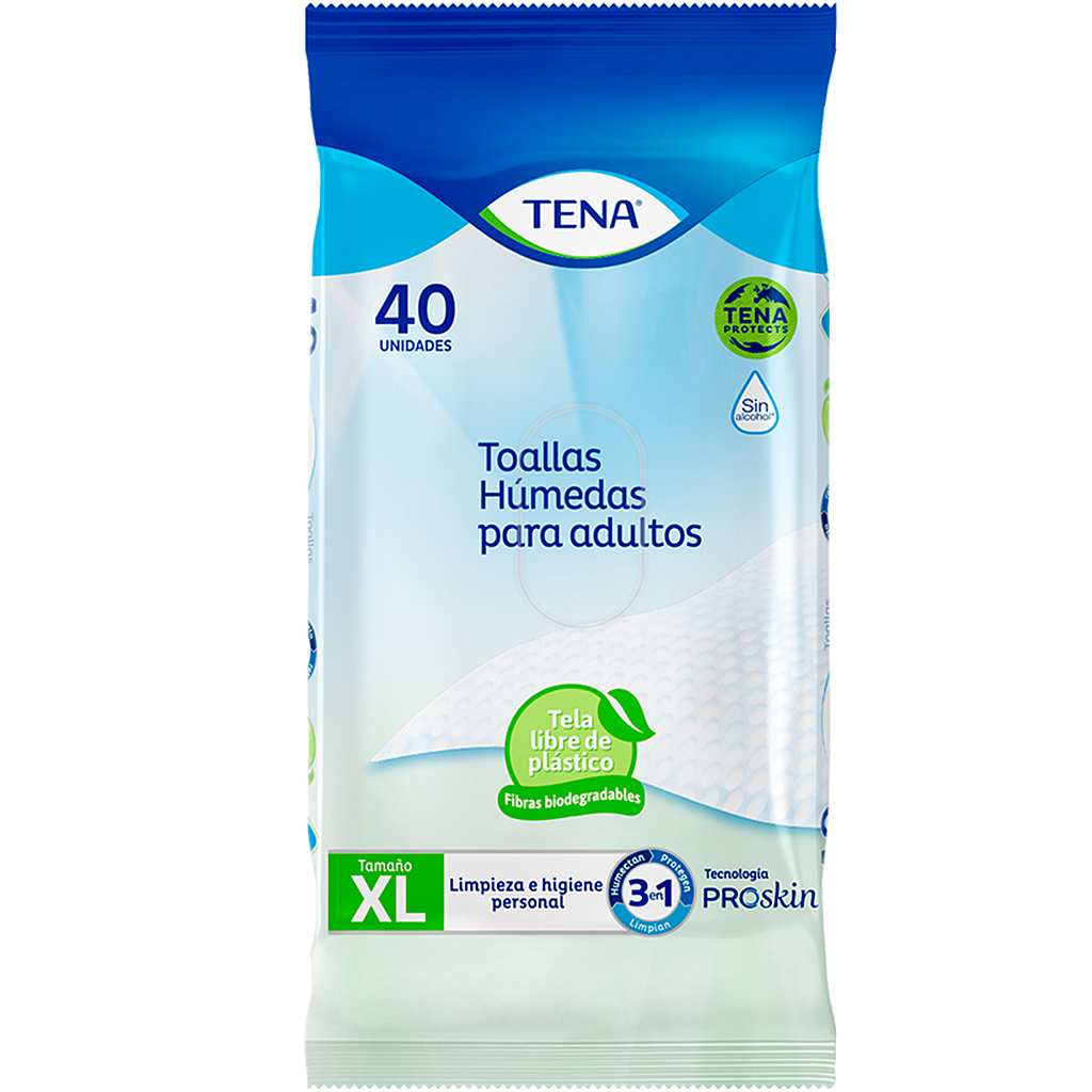 TOALLA HUM TENA 3EN1 ADULTO FLOWPACKx40