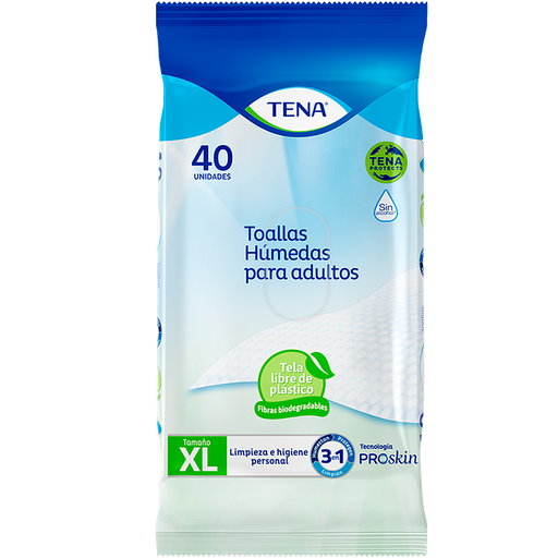 TOALLA HUMEDA TENA 3EN1 ADULTOx40 
