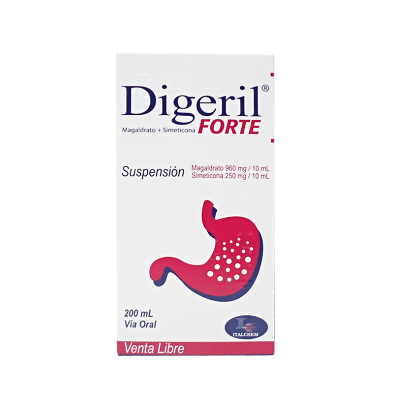 DIGERIL FORTE SUS-ORALx960/250MG/10MLx200ML
