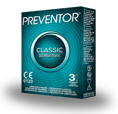 PRESERVATIVO PREVENTOR CLASSIC SENSITIVE CAJAx3
