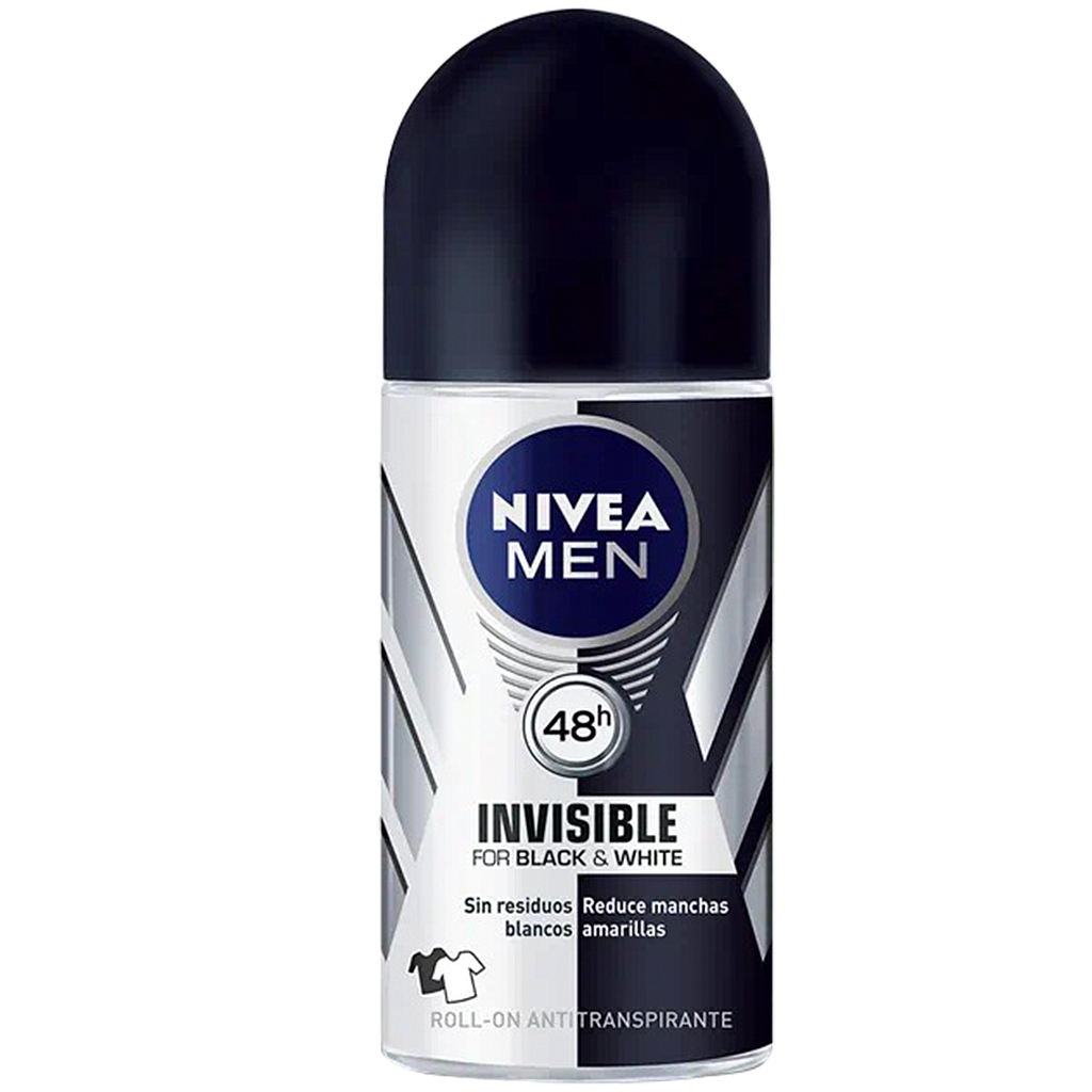DESOD NIVEA MEN B&W INVISIBLE ORIG ROLLONx50ML