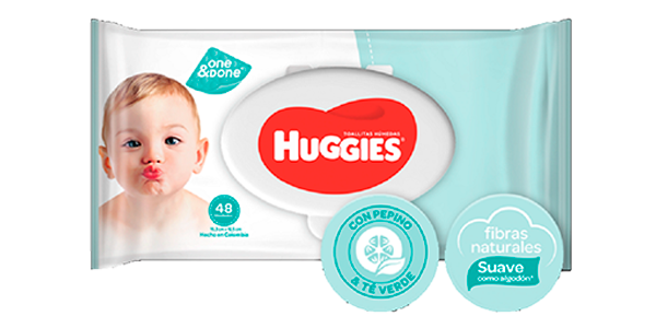 TOALLITAS HUM HUGGIES ONE-DONE L-COMP FLOWPACKx48