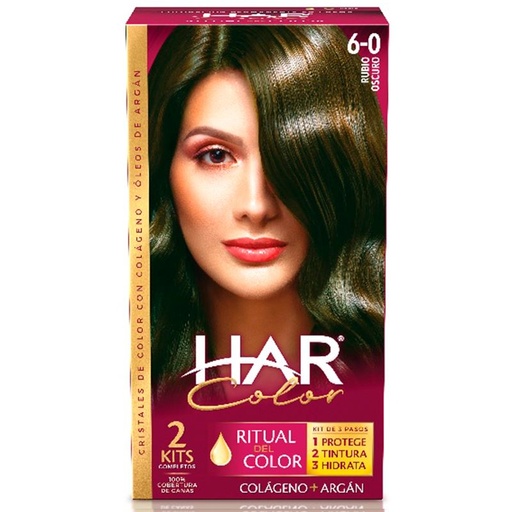 [01693] TINTE HAR CREMA#6-0 RUBIO OSCURO KIT 