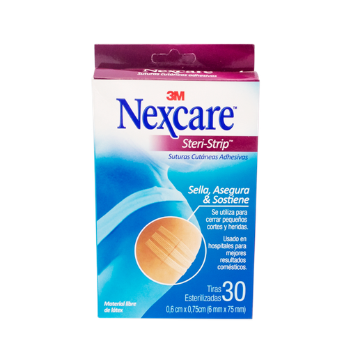 [03666] PARCHE NEXCARE STERI-STRIP 0.6CMx0.75CMx9 