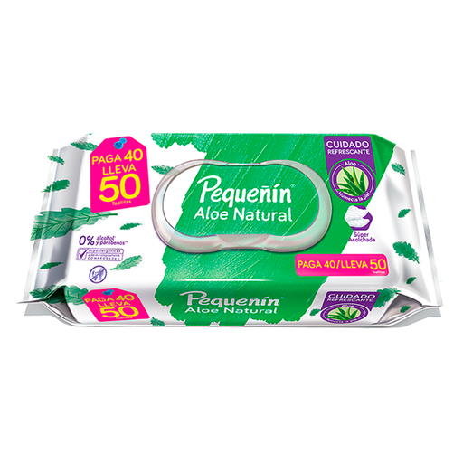 [02732] PAÑITOS PEQUEÑIN ALOE VERA FLOWPACKx50 