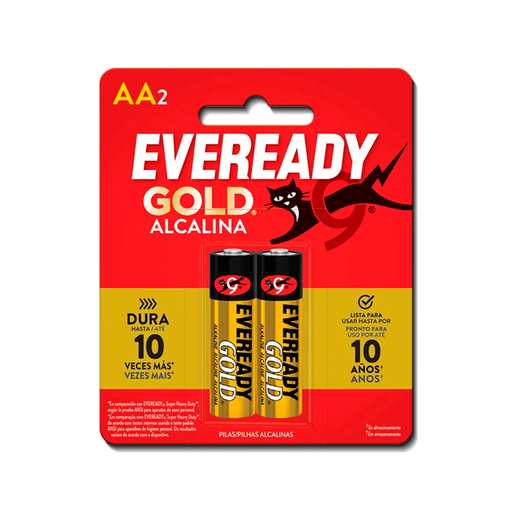 [02464] PILA EVEREADY ALCALINA GOLD AA2 