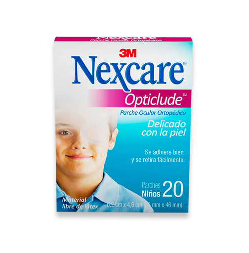 [03663] PARCHE OCULAR NEXCARE OPTICLUDE NIÑOSx20 