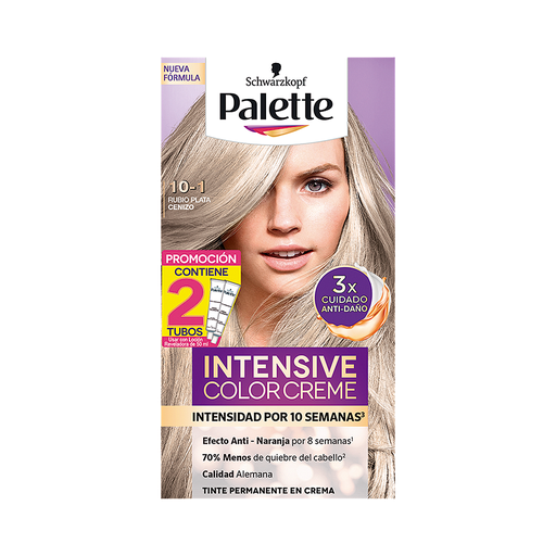 [01659] TINTE PALETTE CREMA#10-1 RUB-PLATA-CEN DT KIT 