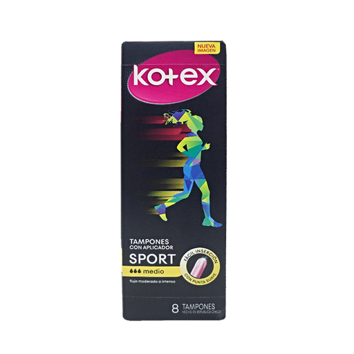 [00464] TAMPONES KOTEX SPORT C-APLIC MEDIOx8 