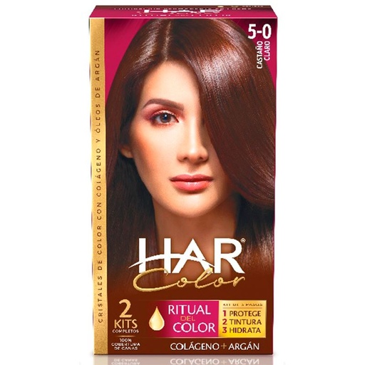 [01690] TINTE HAR CREMA#5-0 CASTAÑO CLARO KIT 