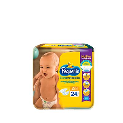 [02577] PAÑAL PEQUEÑIN EX-PROTEC E2/Mx24 
