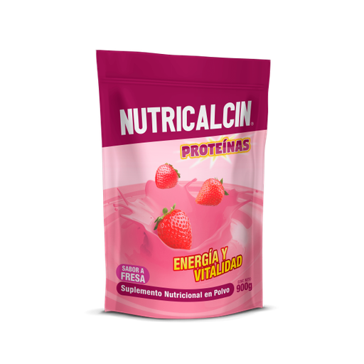 [03627] NUTRICALCIN FRESA  POL-SOL-ORALx900GR