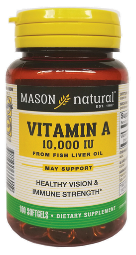 [07576] VITAMIN A CAP-BLANx10.000UIx100 MASON 