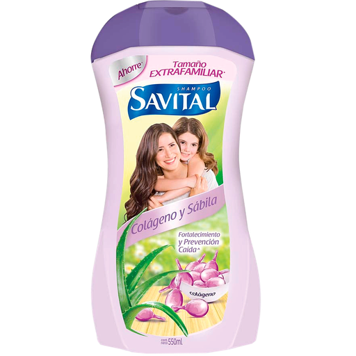 [01573] SHAMP SAVITAL COLAGENO-SABILAx550ML 