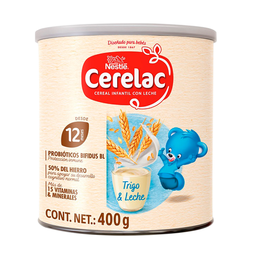 [03391] CEREAL CERELAC TRIGO-LECHE LATAx400GR 