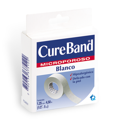 [03923] ESPARAD CUREBAND MICROP BLANCO 1.25CMx4.50M 