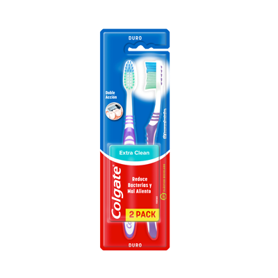 [02162] CEPILLO COLGATE EXTRA CLEAN DUROx2PACK 
