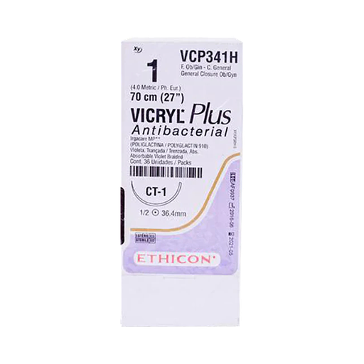 [04238] HILO ETHICON VICRYL PLUS ANTIB 1 70CM CT-1 VCP341 