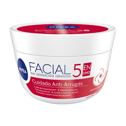 [01098] CREMA NIVEA 5EN1 CUIDADO ANTI-ARRUGASx200ML 