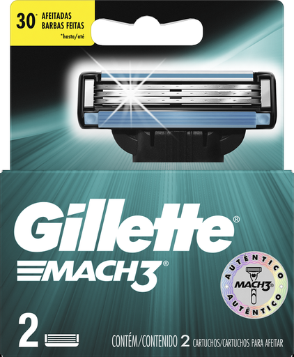 [01833] REPUESTO GILLETTE MACH-3x2 