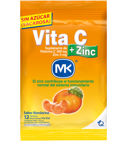 [07721] VITA-C+ZINC MAND TAB-MASTx500/5MGx12(12) 