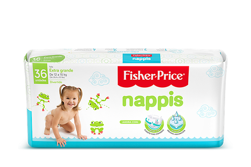 [02711] PAÑAL NAPPIS FISHER-P XGx36 