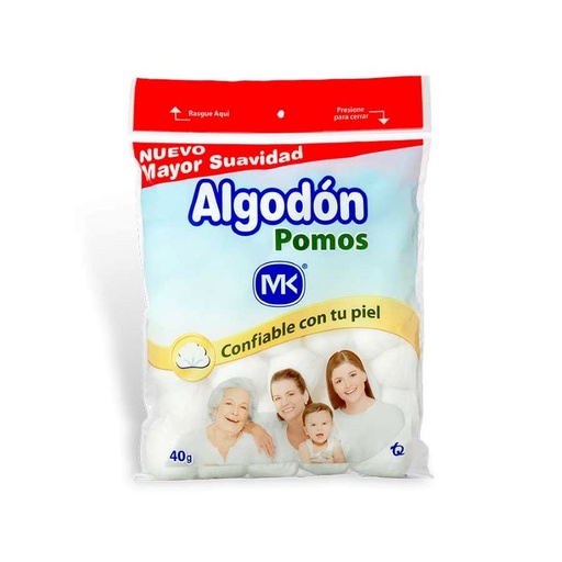 [03949] ALGODON MK POMOS FDAx40GR 