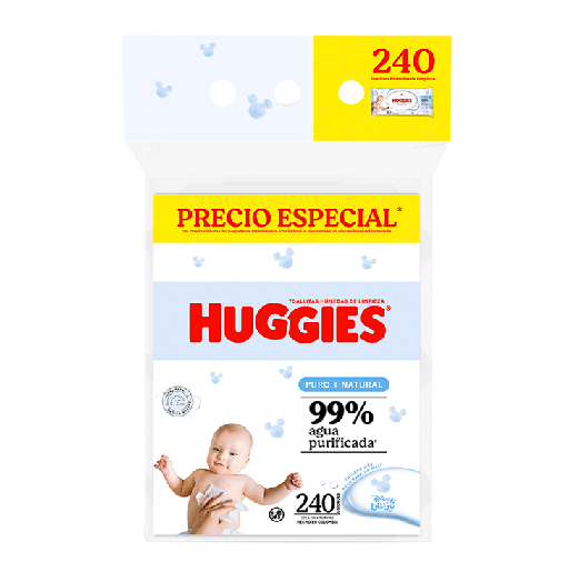 [02820] TOALLITAS HUM HUGGIES ONE-DONE L-COMP FLOWPACKx80(3) 