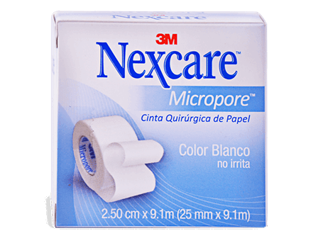 [03867] CINTA NEXCARE MICROP BLANCO QUIRUR 2.5CMx9.1M 