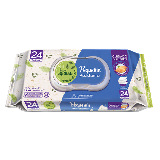 [02787] TOALLITAS HUM PEQUEÑIN ACOLCHAMAX FLOWPACKx24 