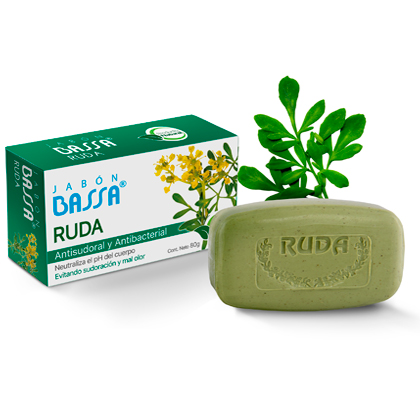 [00809] JABON BASSA RUDA BARRAx80GR 