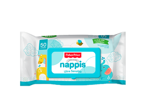 [02402] TOALLITAS HUM NAPPIS FISHER-P U-SEN FLOWPACKx50 