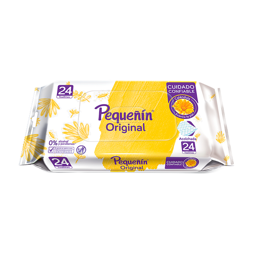 [02730] TOALLITAS HUM PEQUEÑIN ORIGINAL FLOWPACKx24 