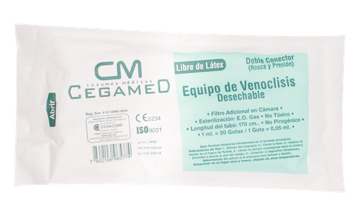 [04024] EQUIPO VENOCLISIS CEGAMED 
